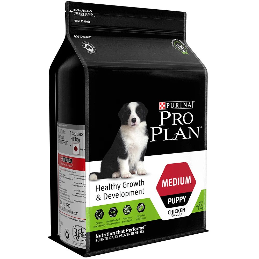 Thức ăn hạt Purina ProPlan Puppy dành cho chó con cỡ trung bình
